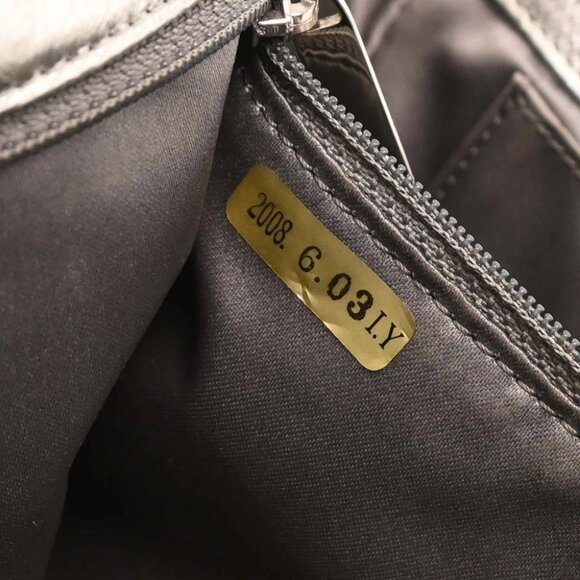 Chanel Silver Perforated Lambskin Handbag 144899 - Picture 9 of 10